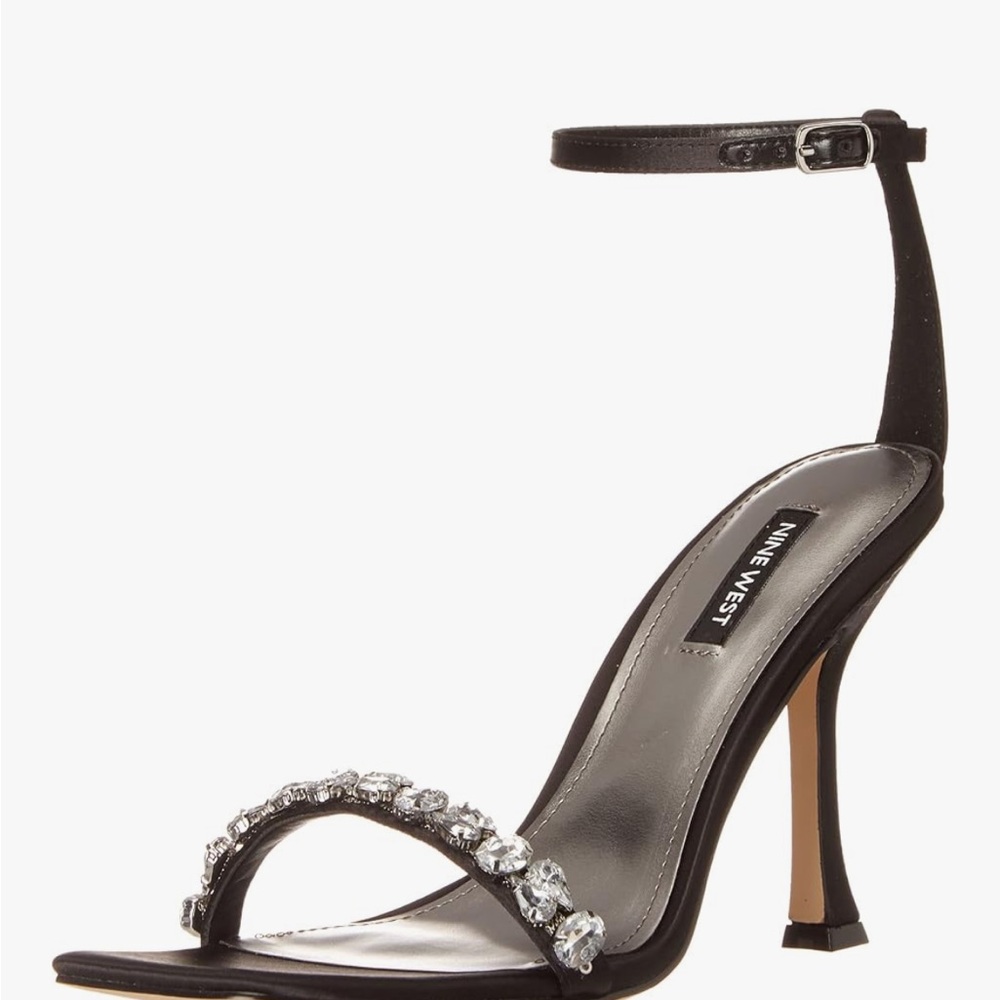 Nine West Jazmin Crystal Ankle Strap Heels - Picture 7 of 10